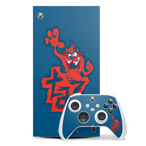 Looney Tunes Tasmanian Devil Blue Xbox Series X Skins